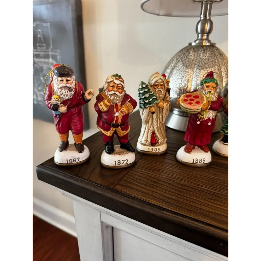 Vintage Memories of Santa collection 1990's 19 pieces ornaments